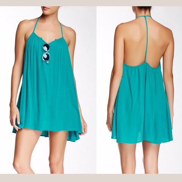 NEW L Space Drifter Tunic Tank Cover-up in‎ Peacock Teal [ XS ] - Picture 1 of 13